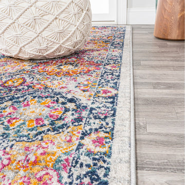 Modern Persian Boho Vintage Trellis Area Rug